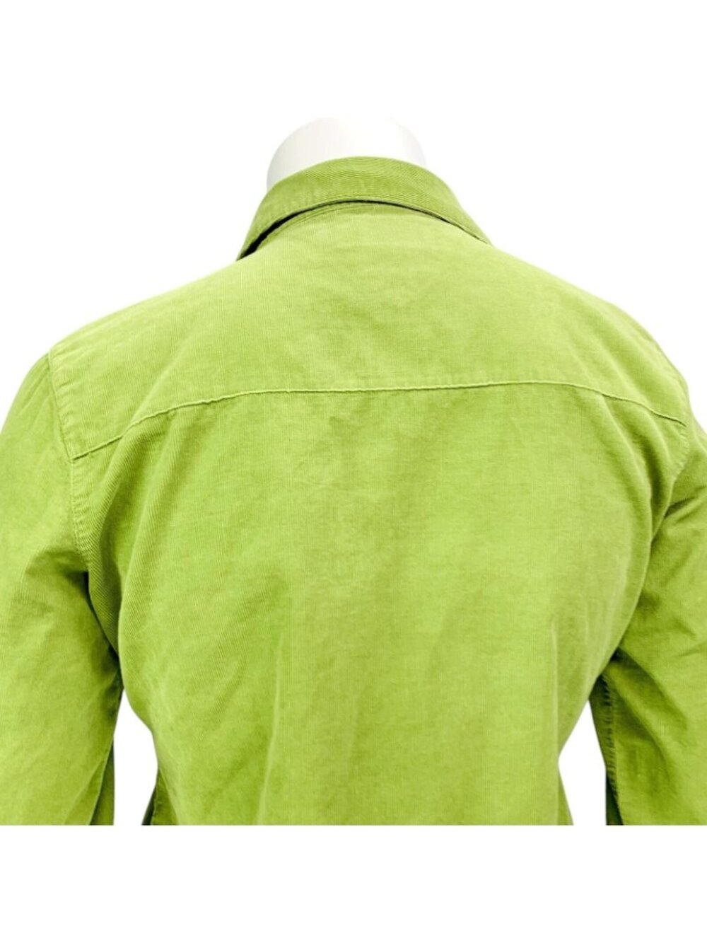 Wrangler Blues Womens Corduroy Pearl Snap Western Shirt Cotton Green Size L - Picture 10 of 14